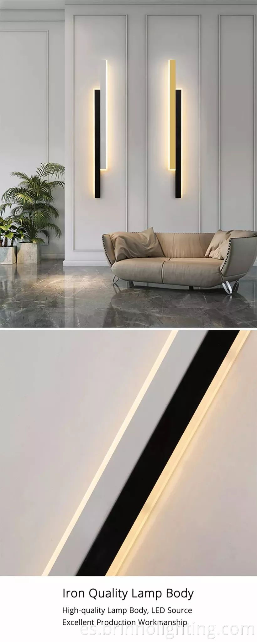 Nordic fashion style led corner wall lamps 